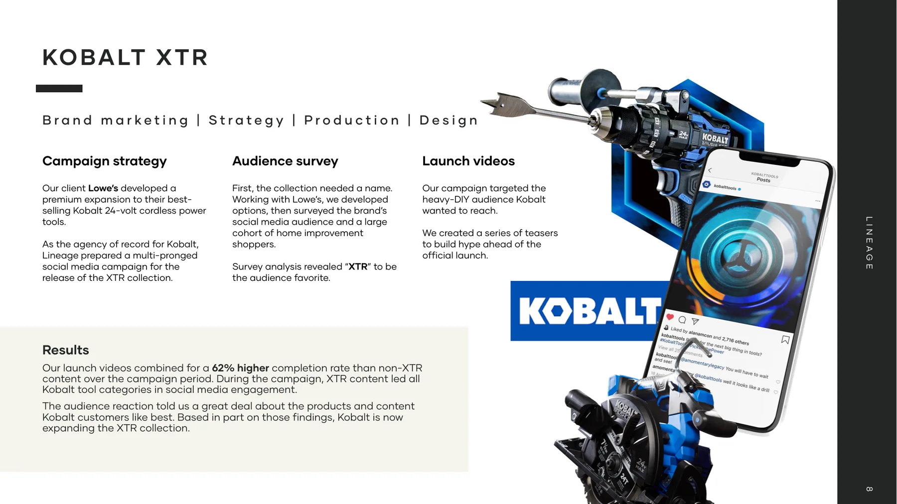 Kobalt XTR case study slide