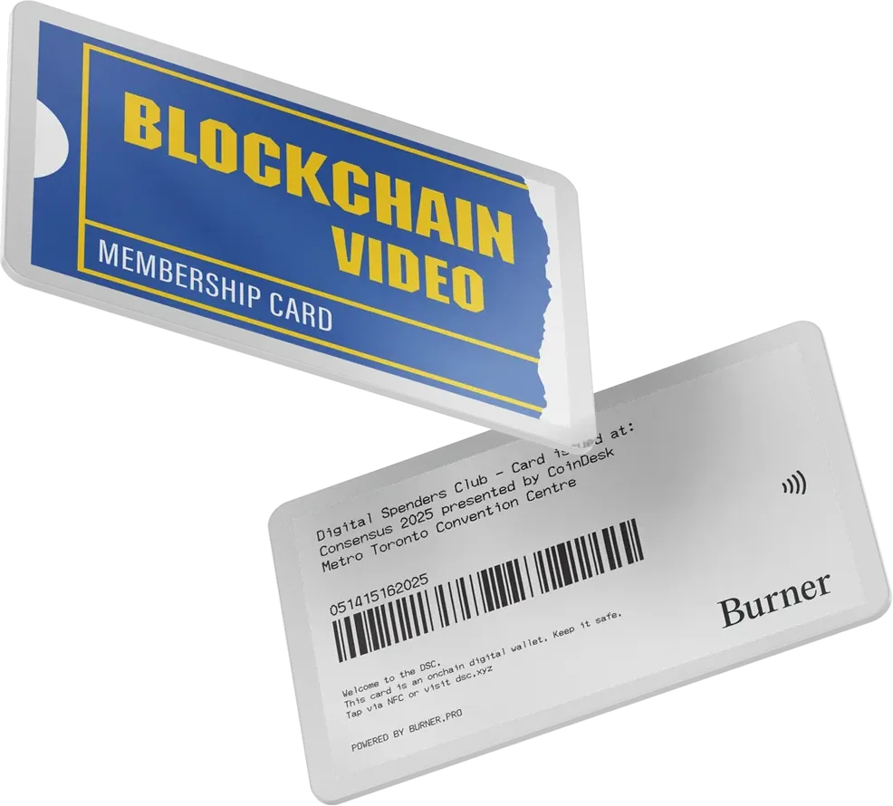 Block Chain Video membership card, an onchain wallet