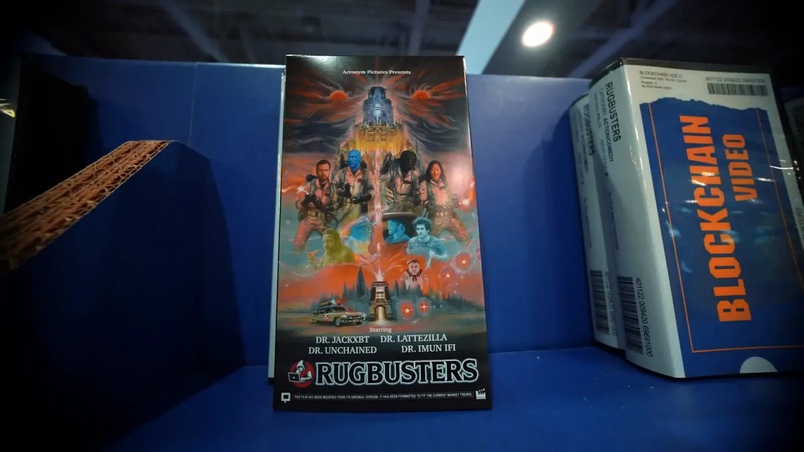 Rugbusters poster in the store