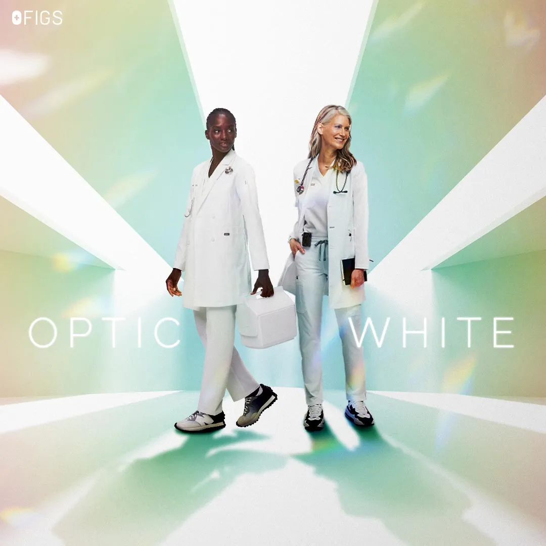 FIGS Optic White campaign